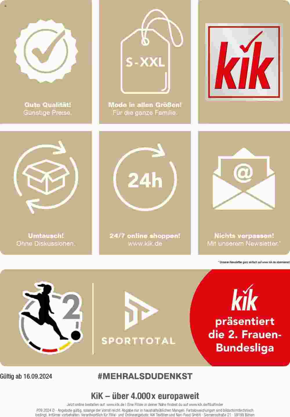 KiK Prospekt (ab 16.09.2024) zum Blättern - Seite 18