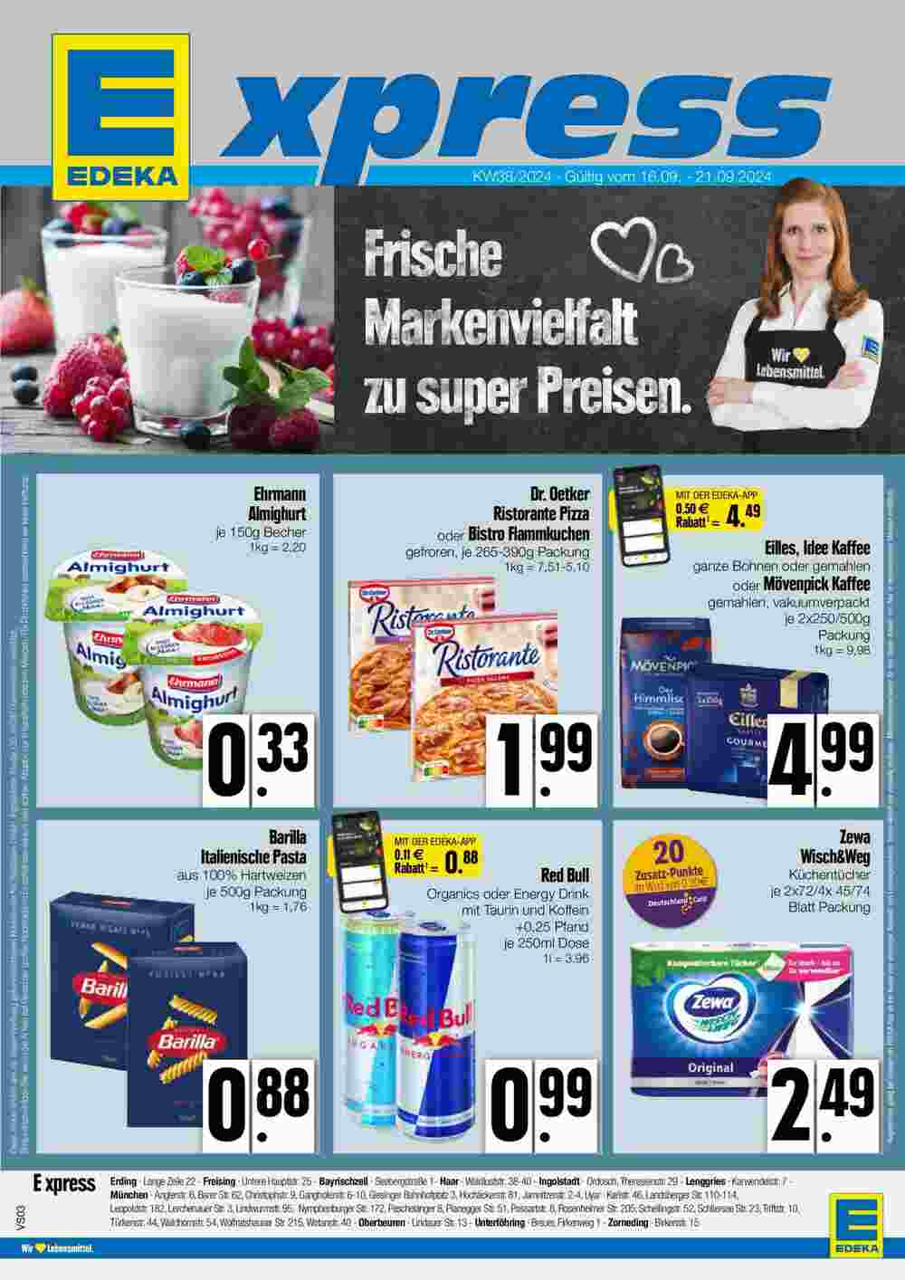 Edeka Xpress Prospekt (ab 16.09.2024) zum Blättern - Seite 1