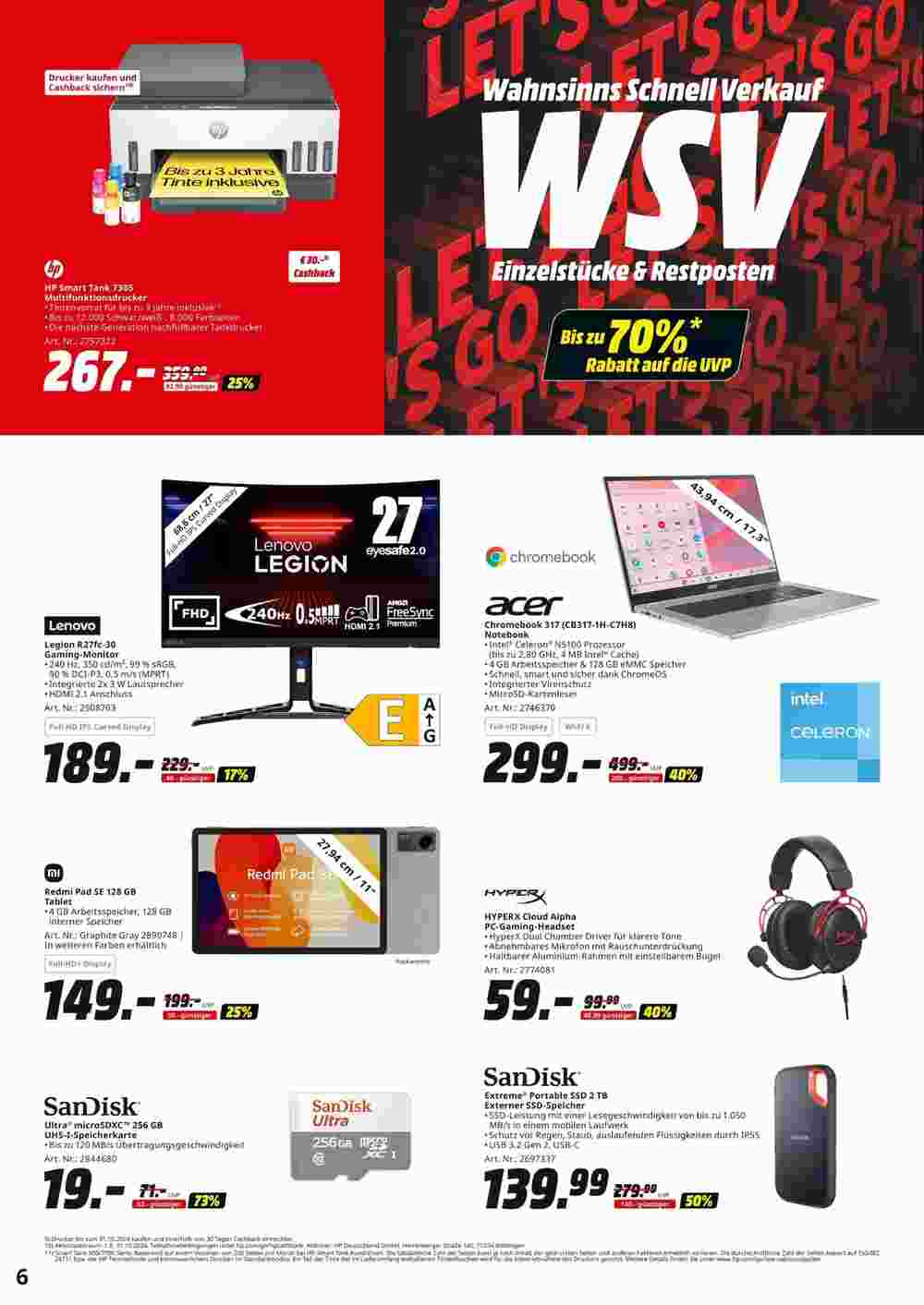 MediaMarkt Prospekt (ab 16.09.2024) zum Blättern - Seite 6