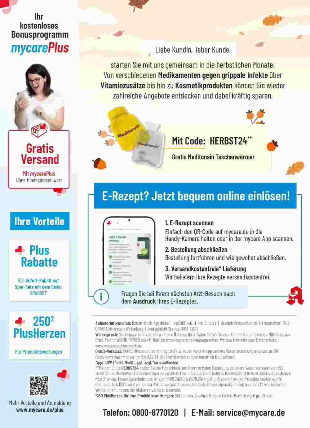 Mycare Prospekt (ab 18.09.2024) zum Blättern - Seite 20