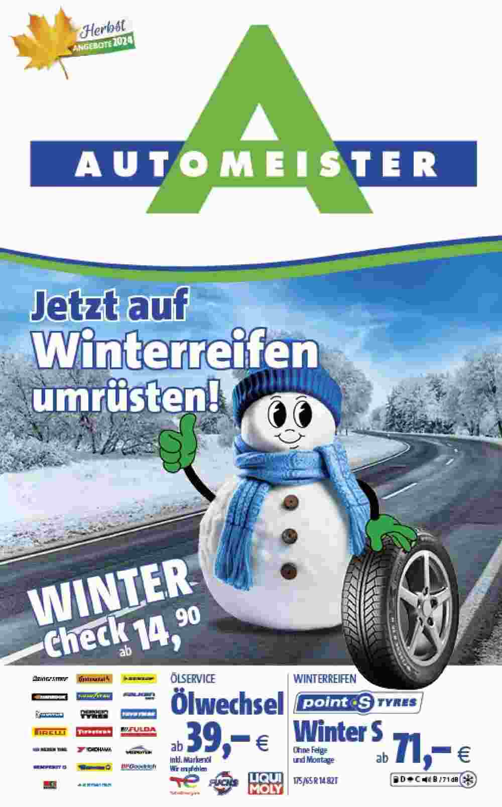 Automeister Prospekt (ab 20.09.2024) zum Blättern - Seite 1