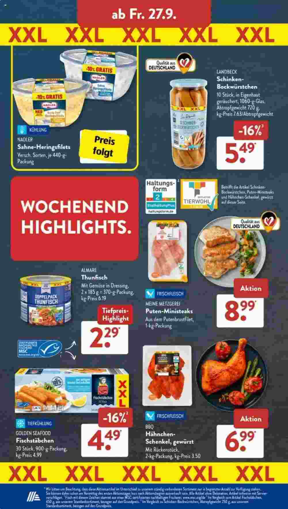 Aldi Süd Prospekt (ab 23.09.2024) zum Blättern - Seite 22