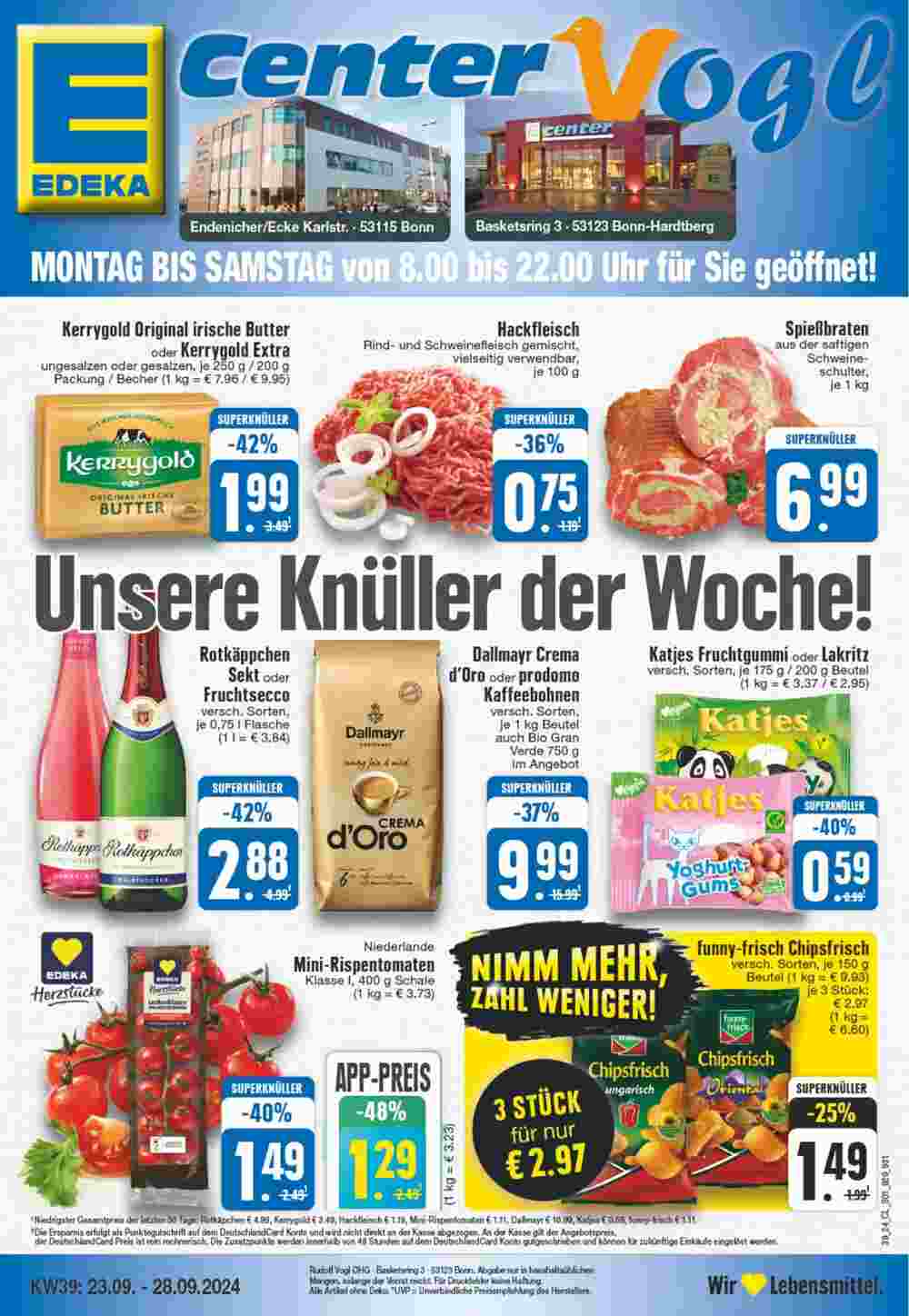 EDEKA Vogl Prospekt (ab 23.09.2024) zum Blättern - Seite 1