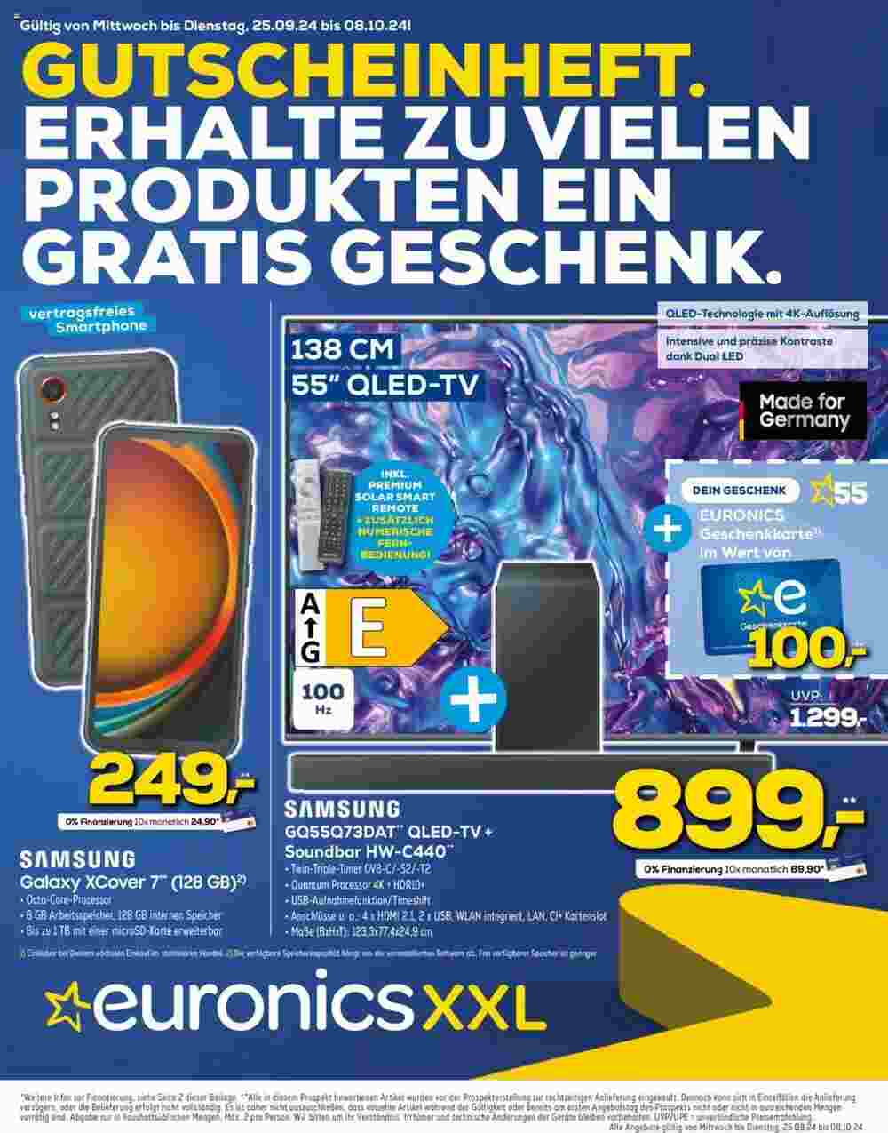 Euronics Prospekt (ab 25.09.2024) zum Blättern - Seite 1