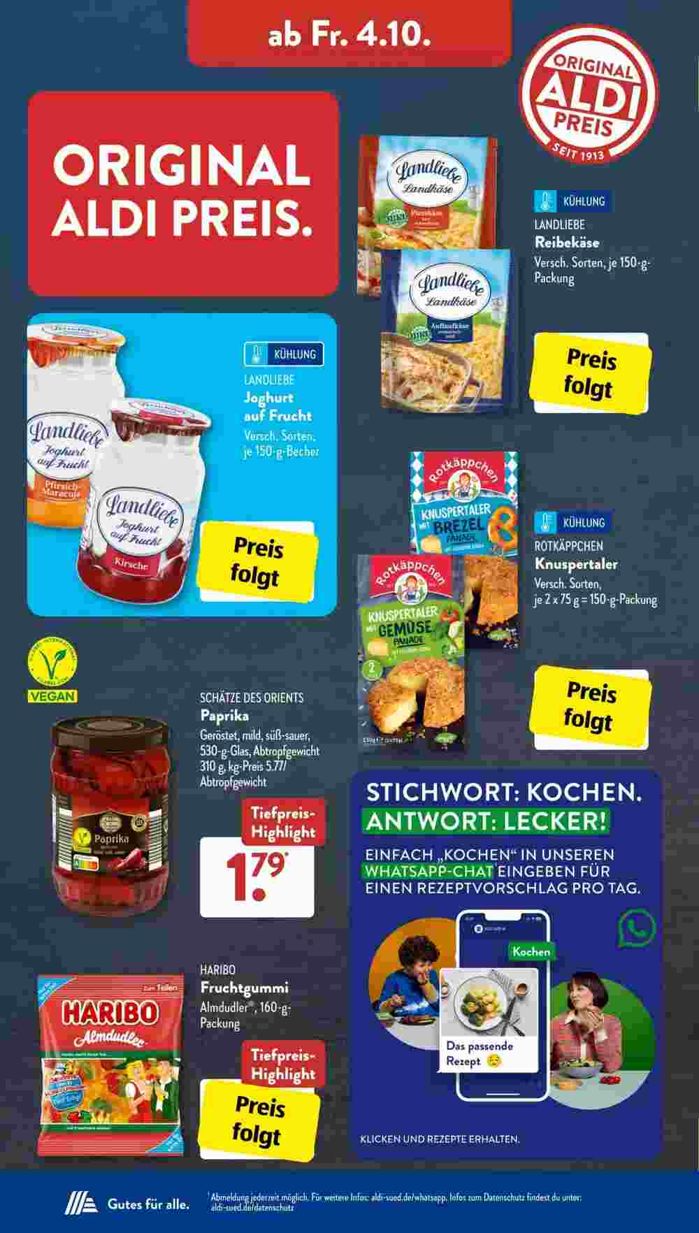 Aldi Süd Prospekt (ab 30.09.2024) zum Blättern - Seite 15