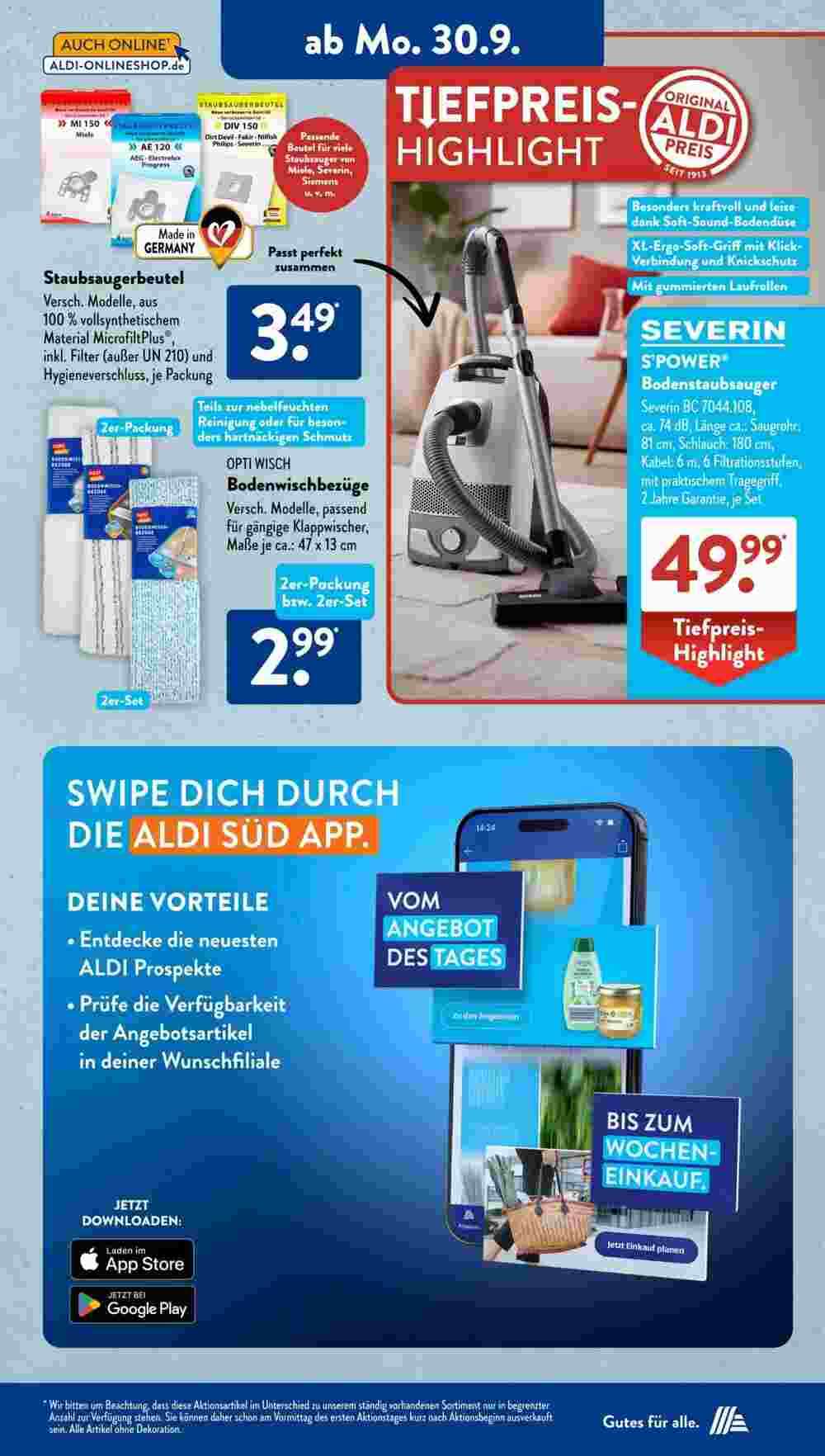 Aldi Süd Prospekt (ab 30.09.2024) zum Blättern - Seite 3