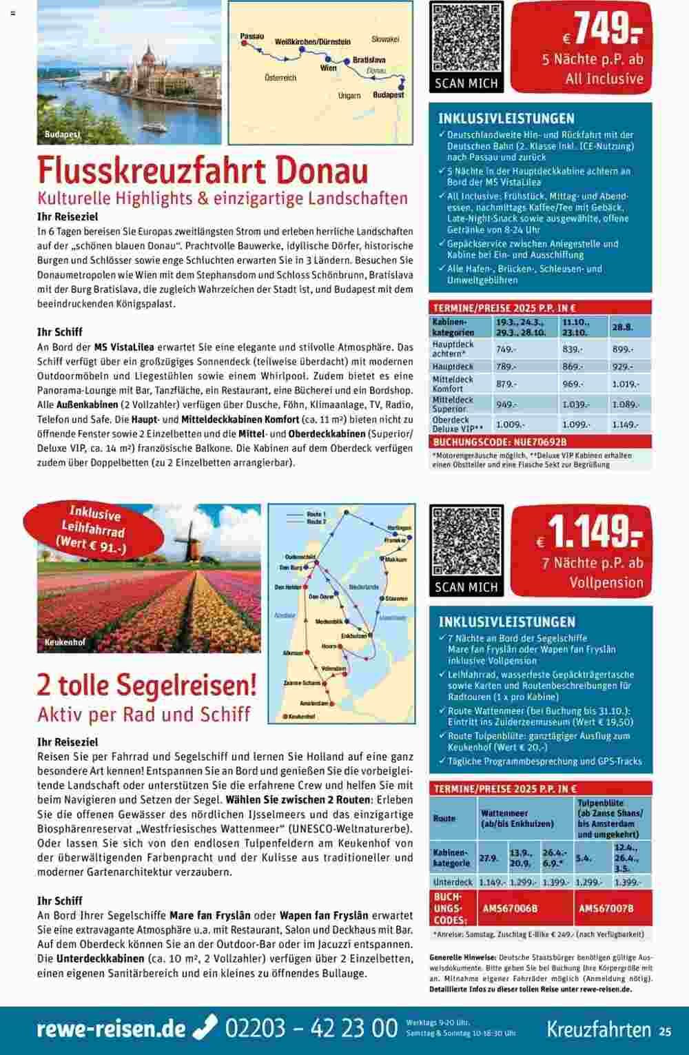 REWE Reisen Prospekt (ab 01.10.2024) zum Blättern - Seite 25