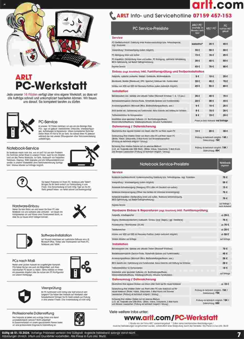 Arlt Prospekt (ab 01.10.2024) zum Blättern - Seite 7