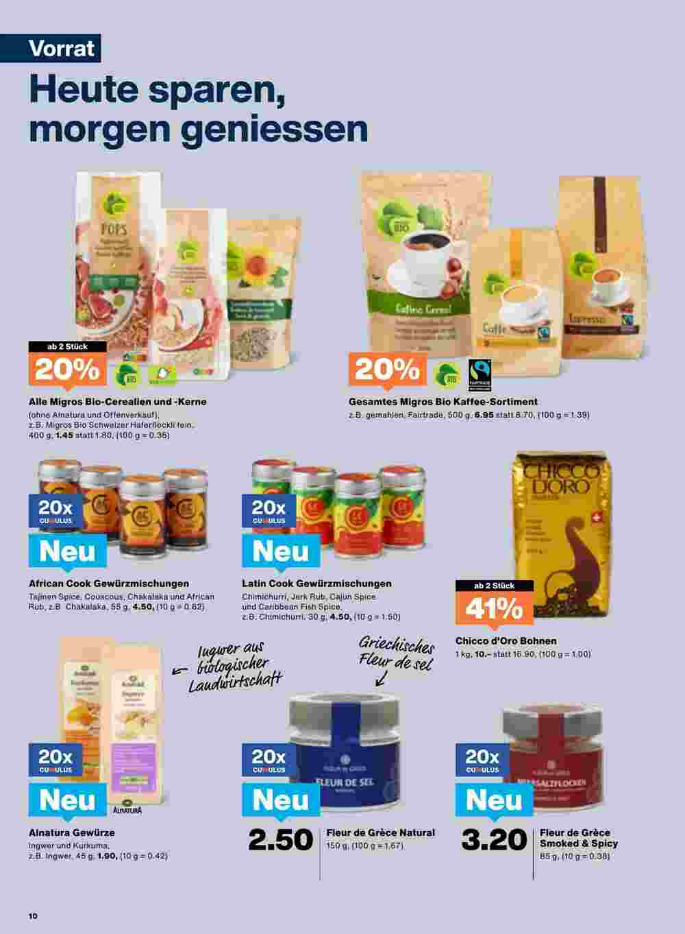 Migros Prospekt (ab 01.10.2024) zum Blättern - Seite 10