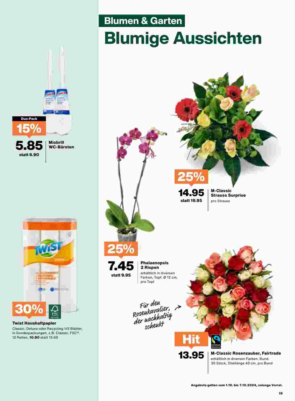 Migros Prospekt (ab 01.10.2024) zum Blättern - Seite 19