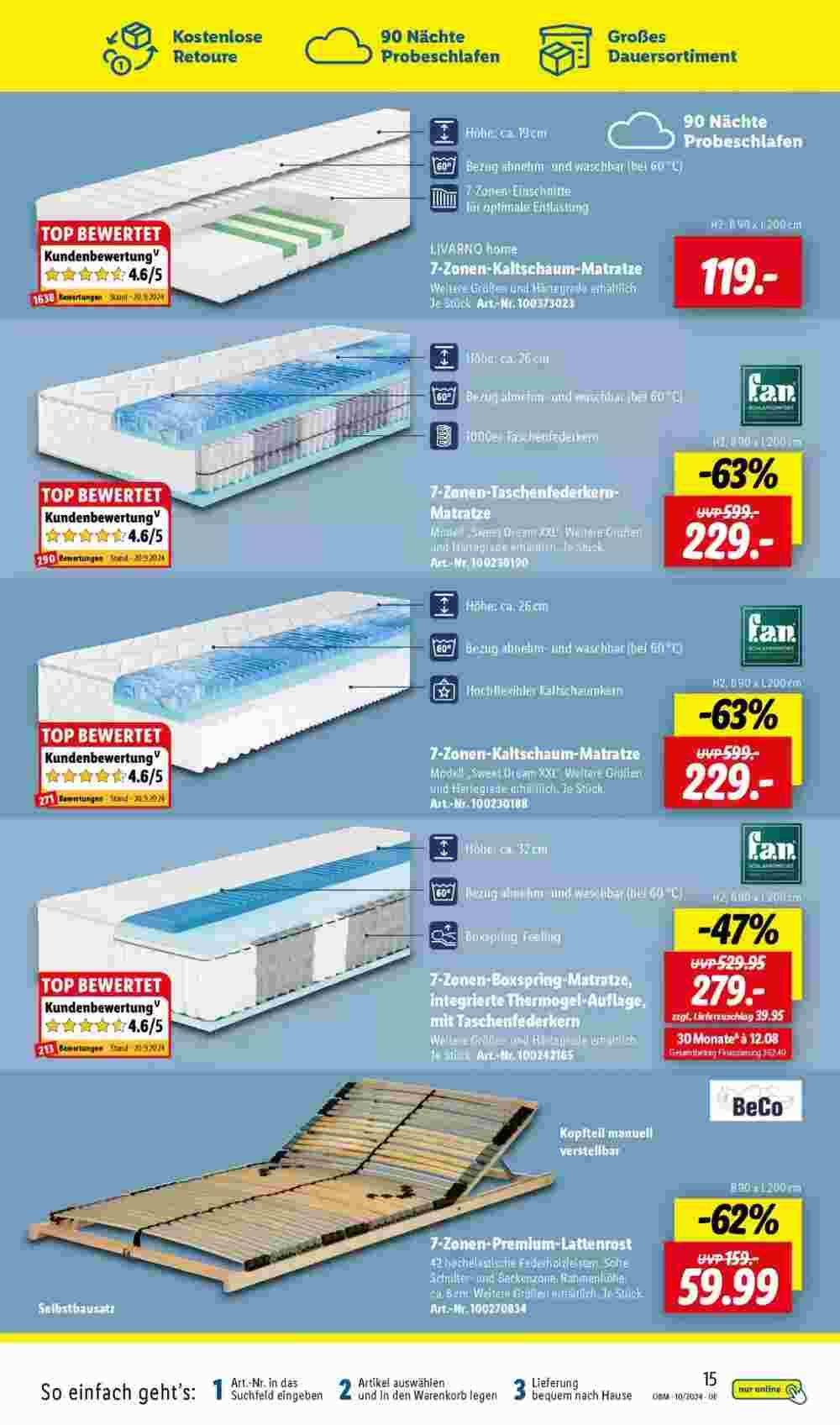 Lidl Prospekt (ab 01.10.2024) zum Blättern - Seite 15