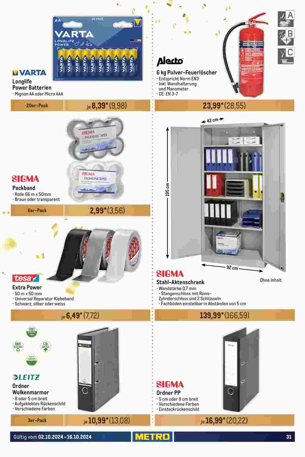 METRO Prospekt (ab 02.10.2024) zum Blättern - Seite 31