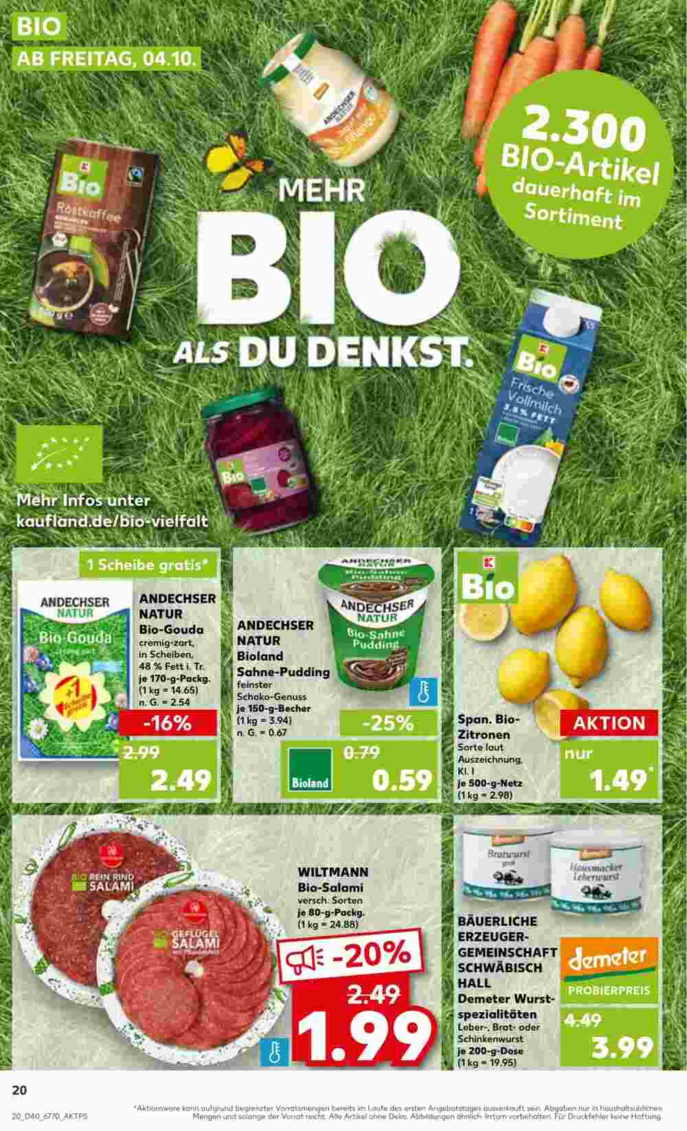 Kaufland Prospekt (ab 04.10.2024) zum Blättern - Seite 20