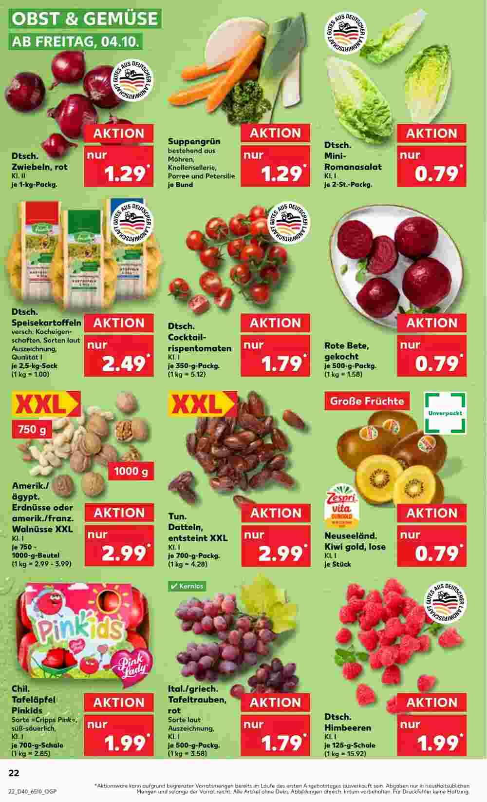 Kaufland Prospekt (ab 04.10.2024) zum Blättern - Seite 22