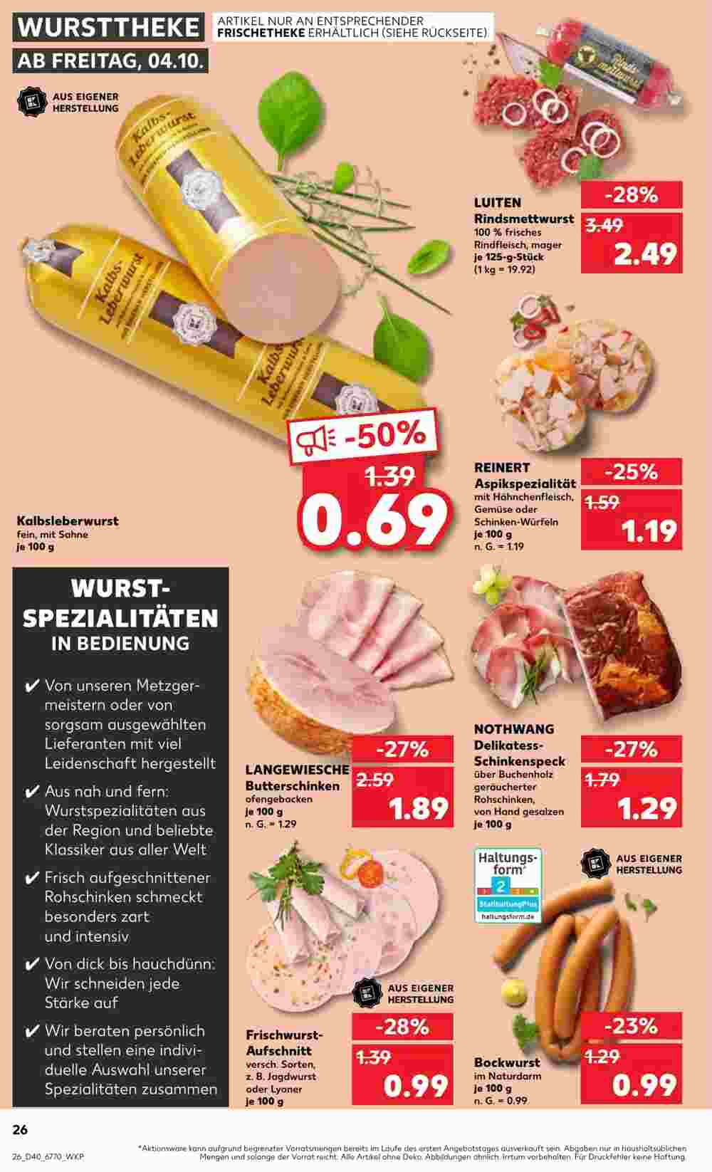 Kaufland Prospekt (ab 04.10.2024) zum Blättern - Seite 26