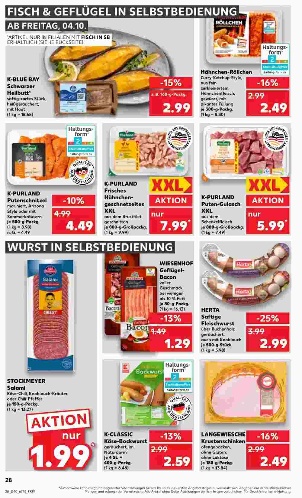 Kaufland Prospekt (ab 04.10.2024) zum Blättern - Seite 28