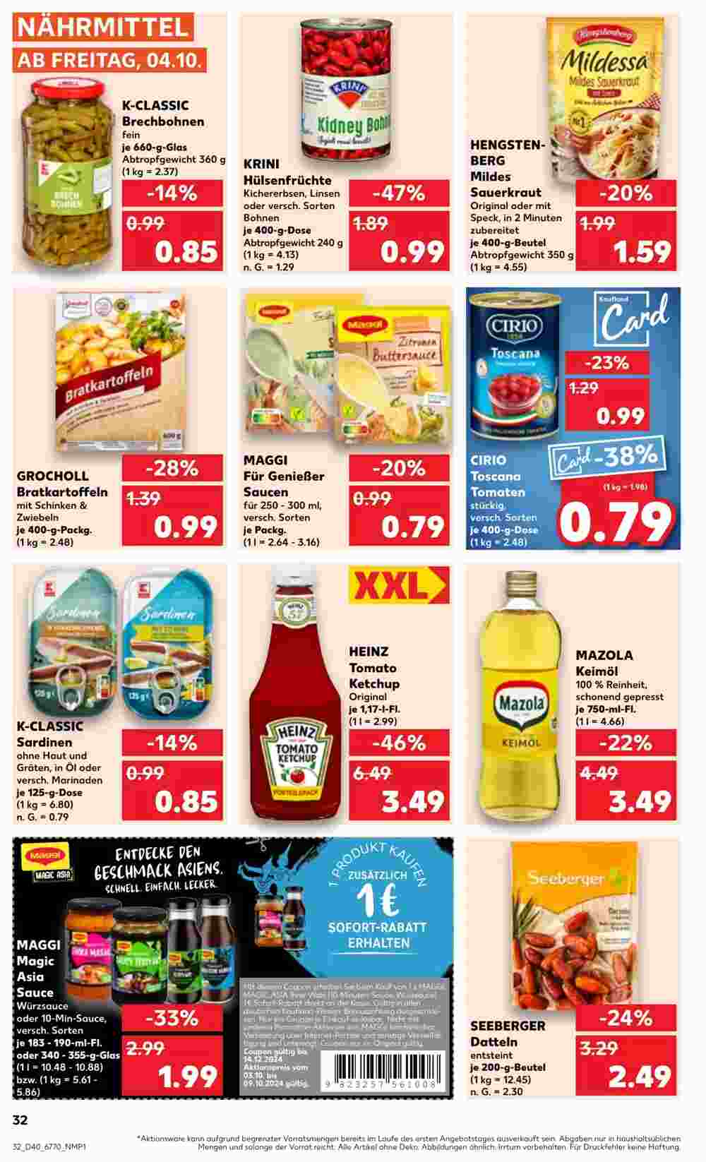 Kaufland Prospekt (ab 04.10.2024) zum Blättern - Seite 32