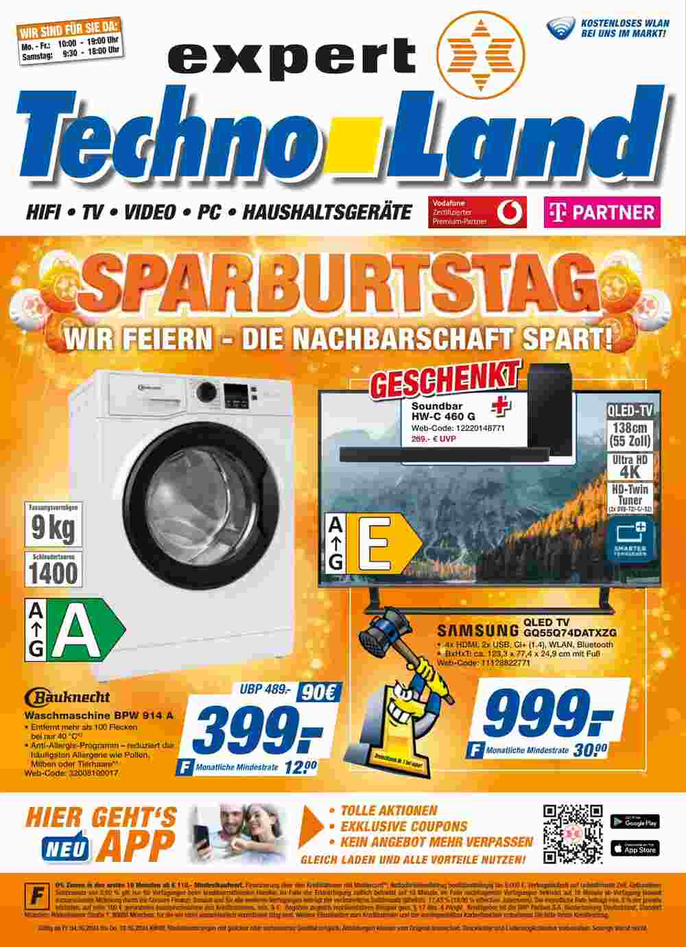 expert Techno Land Prospekt (ab 04.10.2024) zum Blättern - Seite 1