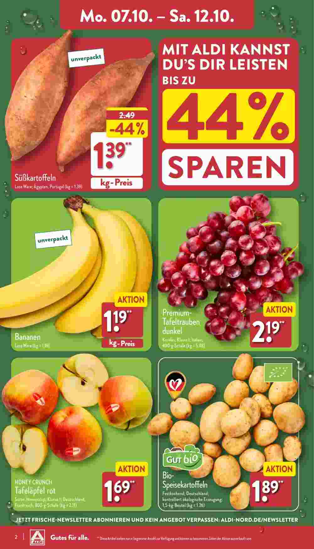 Aldi Nord Prospekt (ab 07.10.2024) zum Blättern - Seite 2