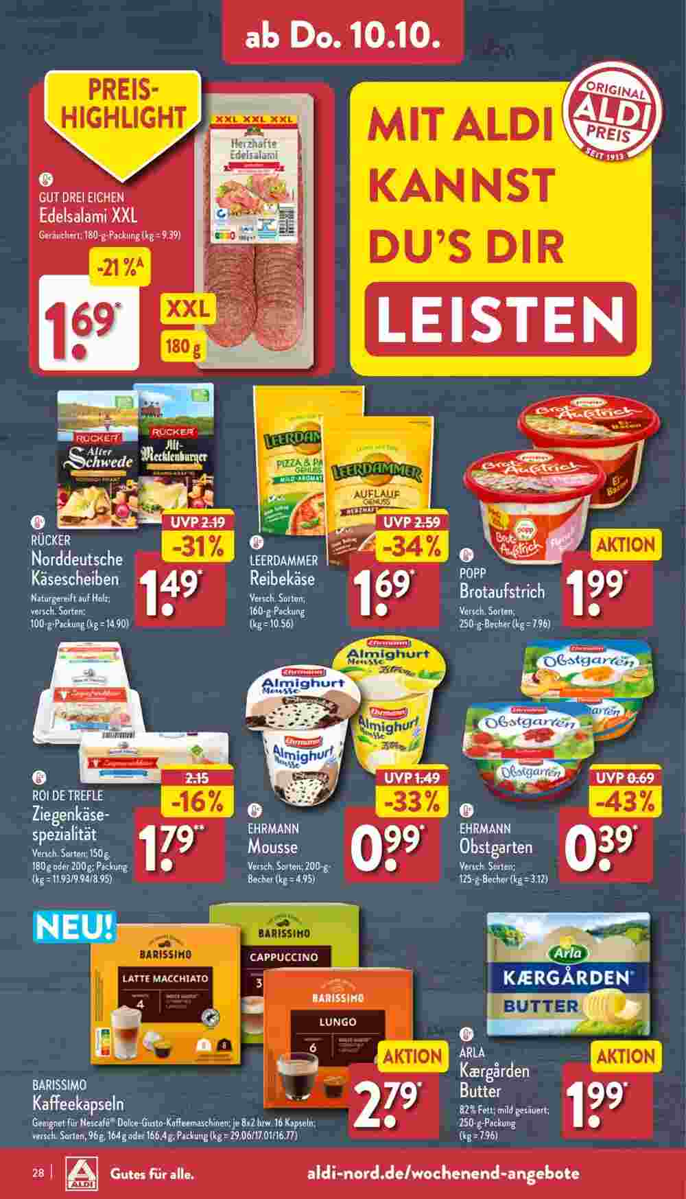 Aldi Nord Prospekt (ab 07.10.2024) zum Blättern - Seite 28