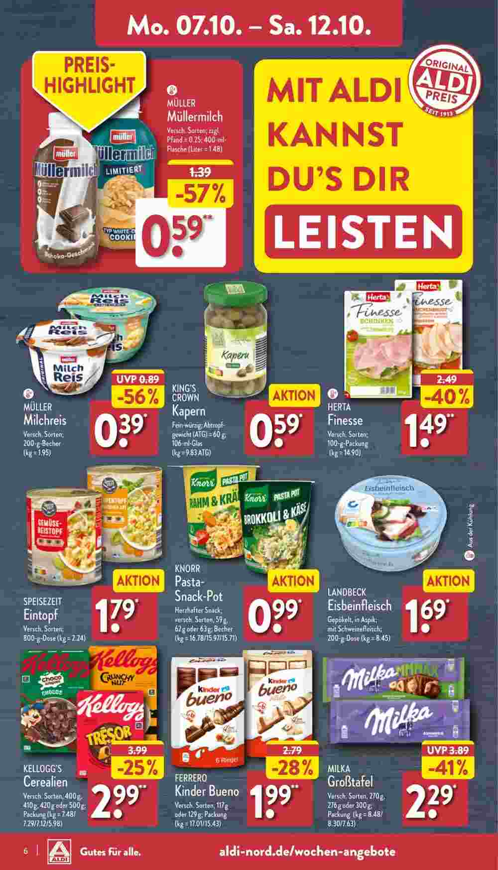 Aldi Nord Prospekt (ab 07.10.2024) zum Blättern - Seite 6