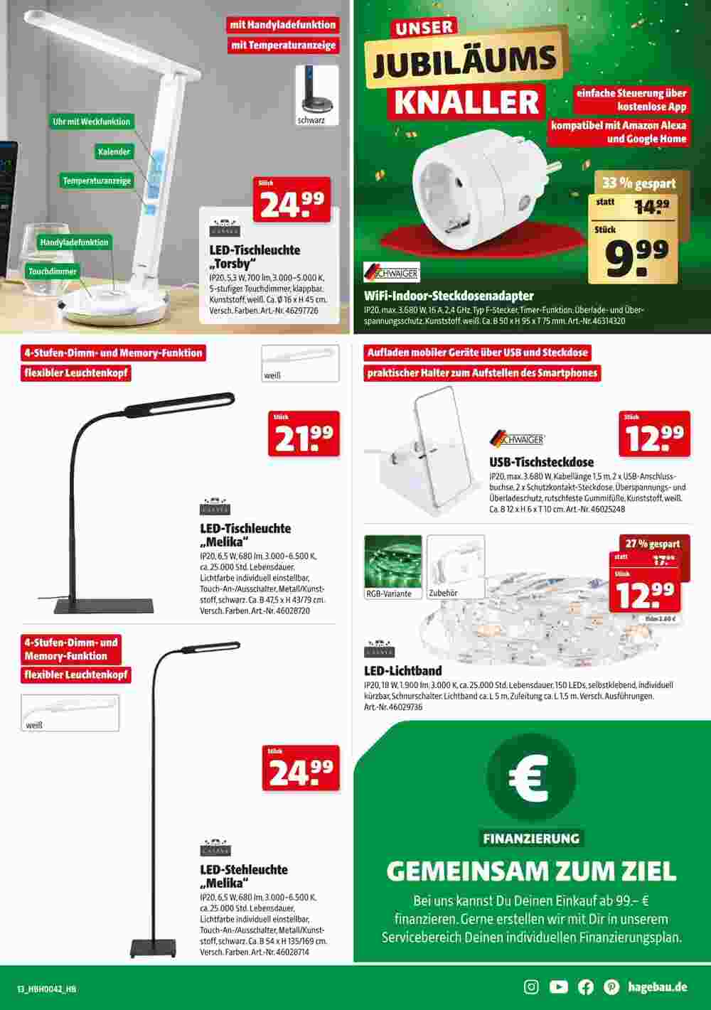 Hagebau Prospekt (ab 12.10.2024) zum Blättern - Seite 13