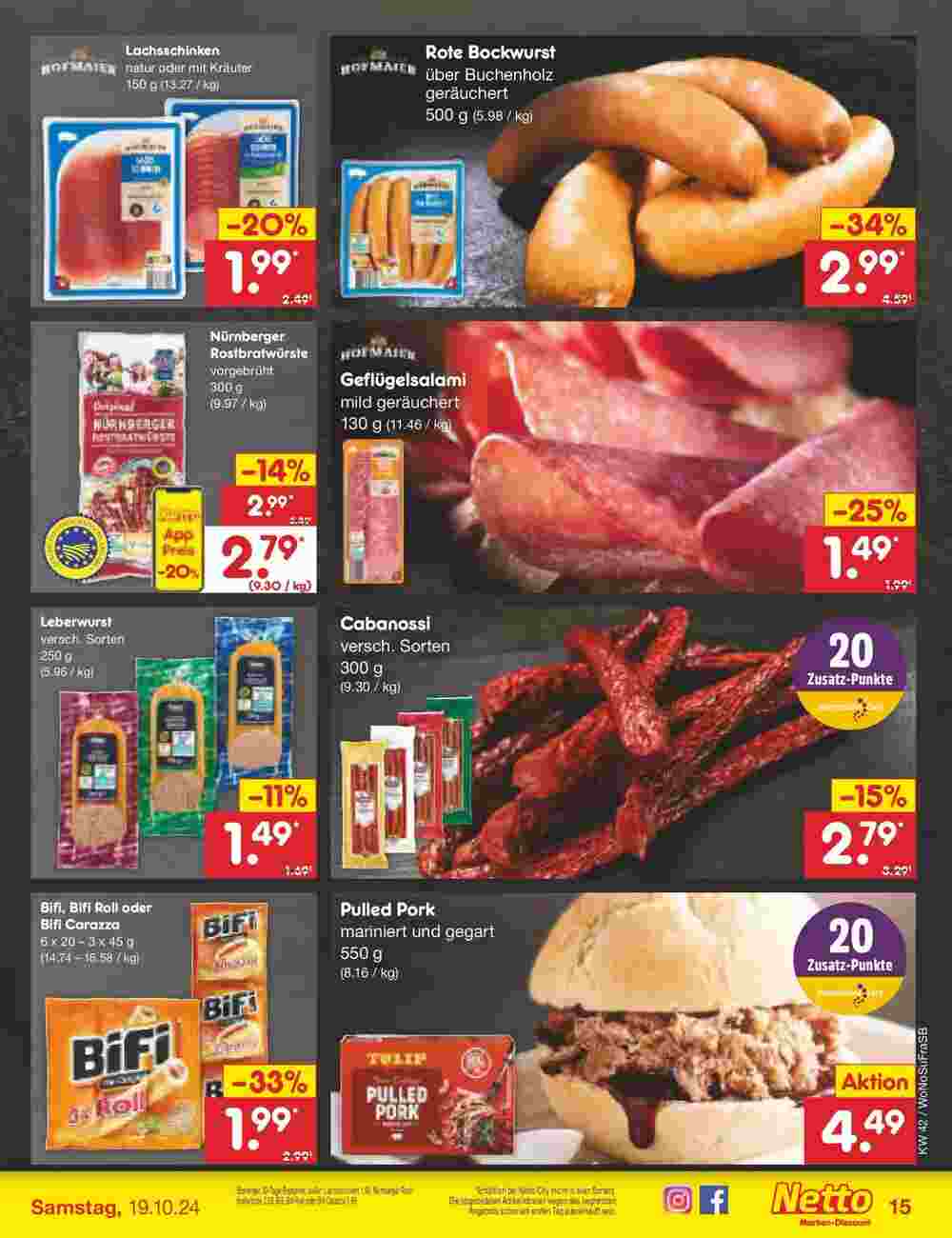 Netto Marken-Discount Prospekt (ab 13.10.2024) zum Blättern - Seite 17