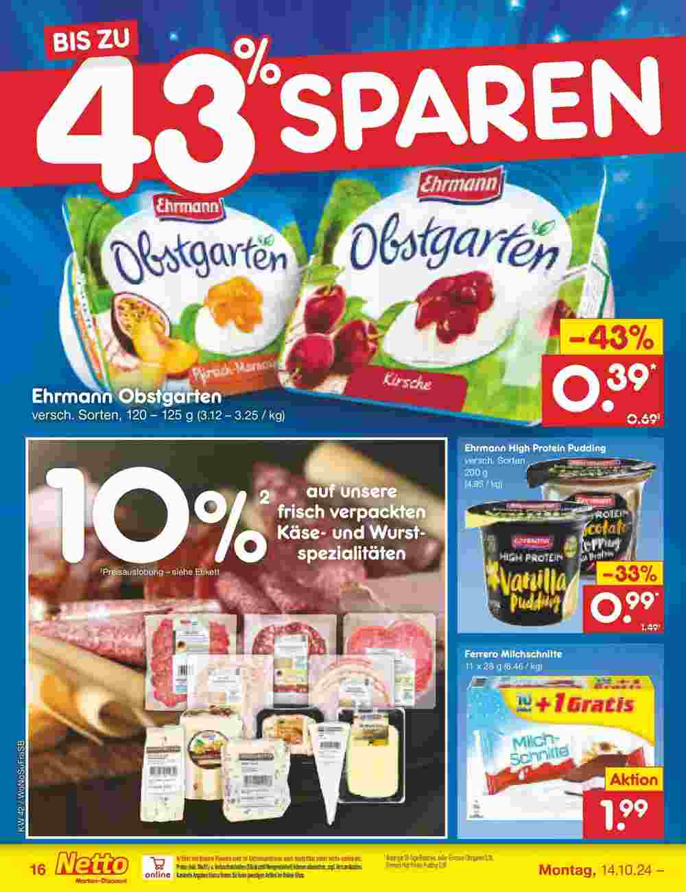 Netto Marken-Discount Prospekt (ab 13.10.2024) zum Blättern - Seite 18