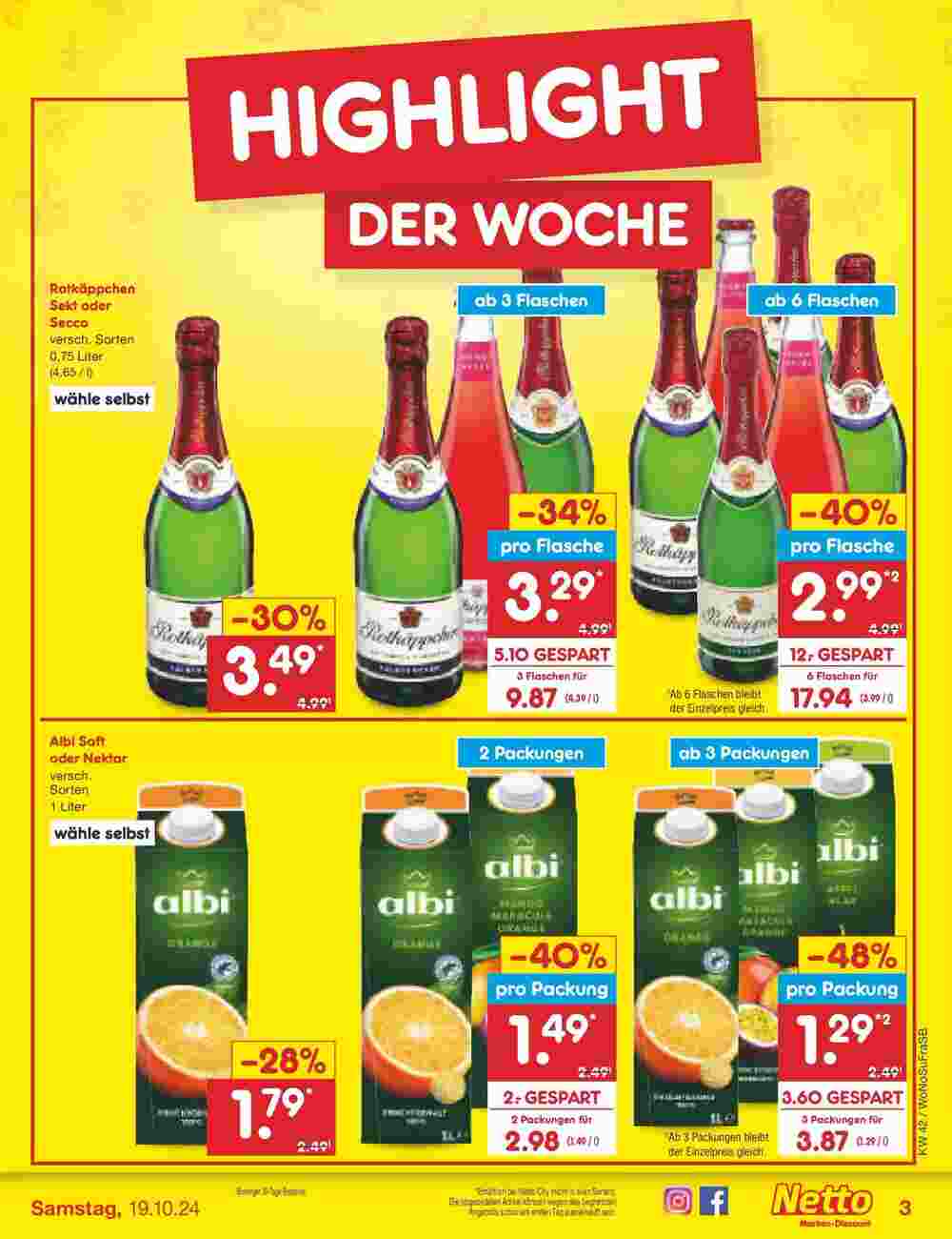 Netto Marken-Discount Prospekt (ab 13.10.2024) zum Blättern - Seite 3