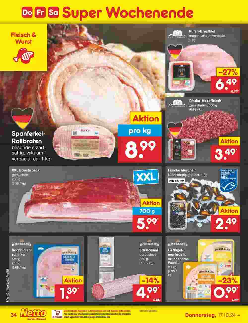 Netto Marken-Discount Prospekt (ab 13.10.2024) zum Blättern - Seite 42