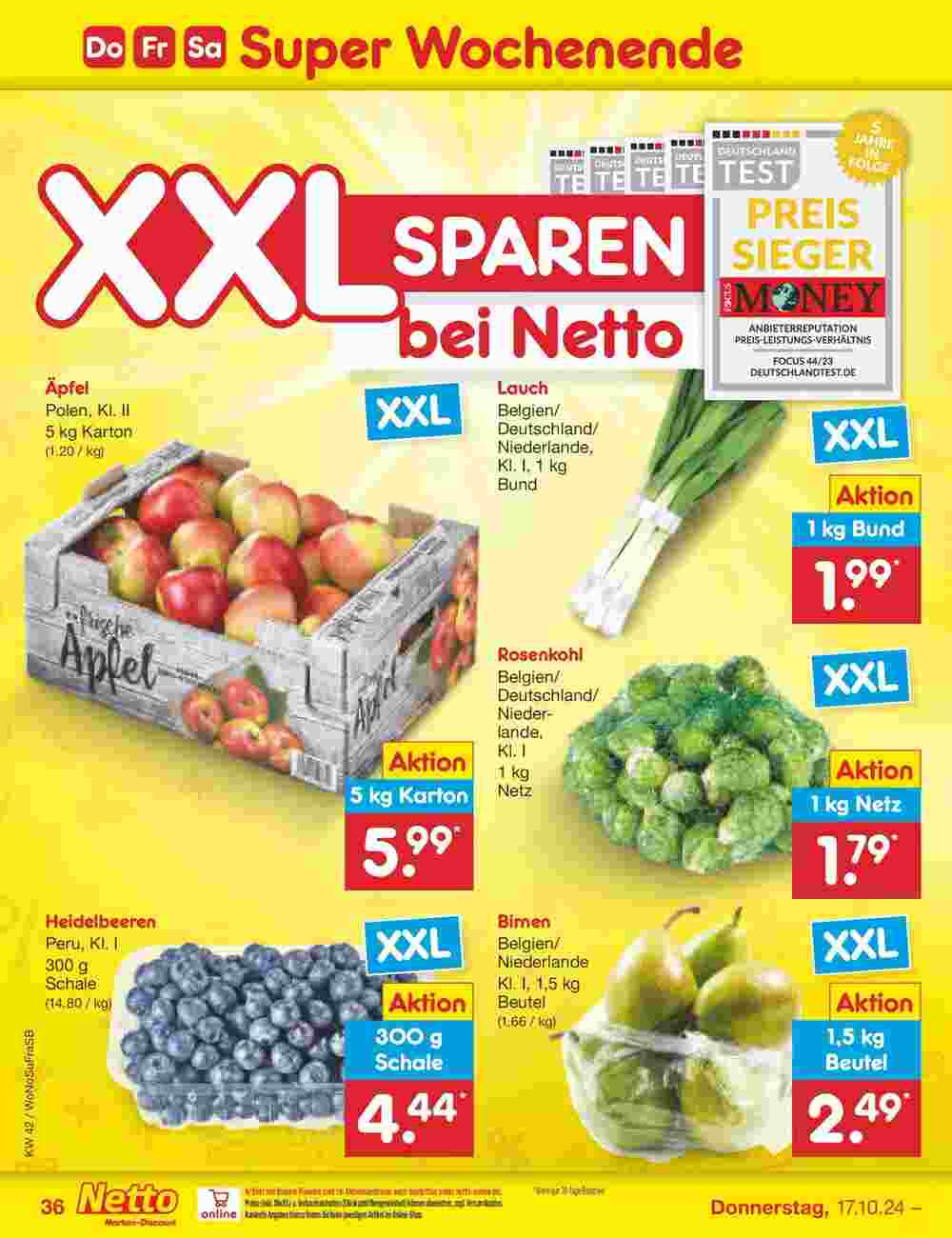 Netto Marken-Discount Prospekt (ab 13.10.2024) zum Blättern - Seite 44