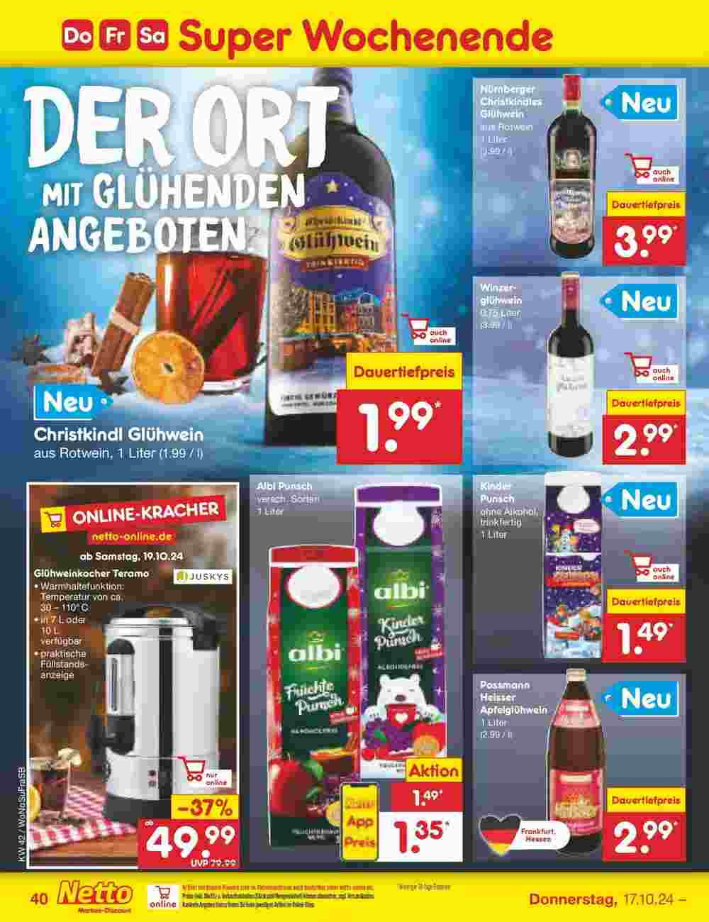 Netto Marken-Discount Prospekt (ab 13.10.2024) zum Blättern - Seite 50