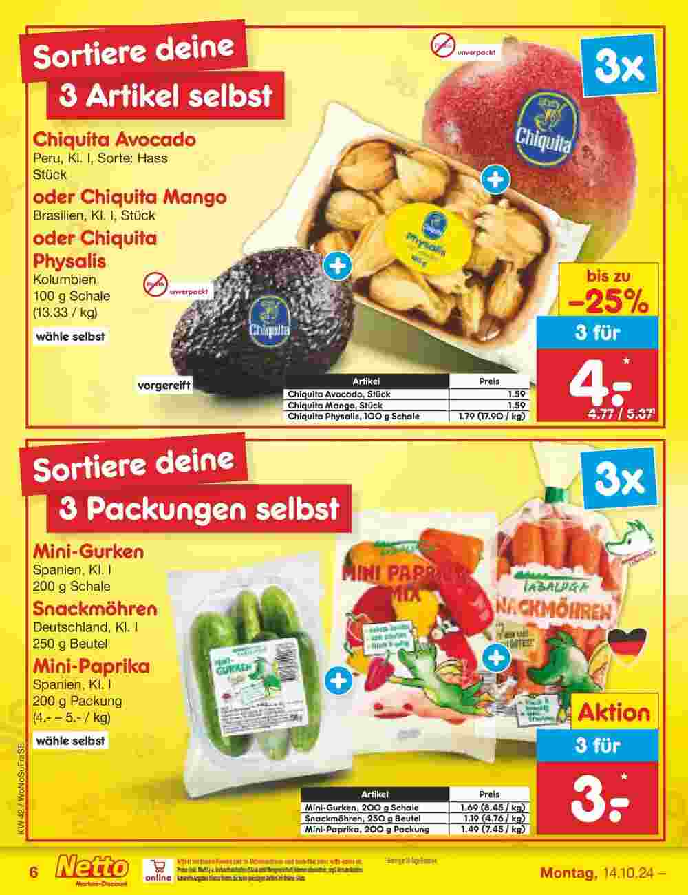 Netto Marken-Discount Prospekt (ab 13.10.2024) zum Blättern - Seite 6