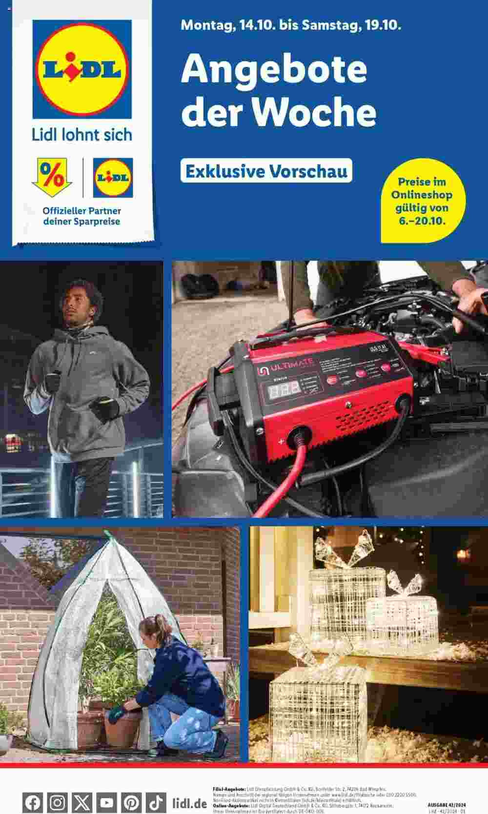 Lidl Prospekt (ab 14.10.2024) zum Blättern - Seite 1