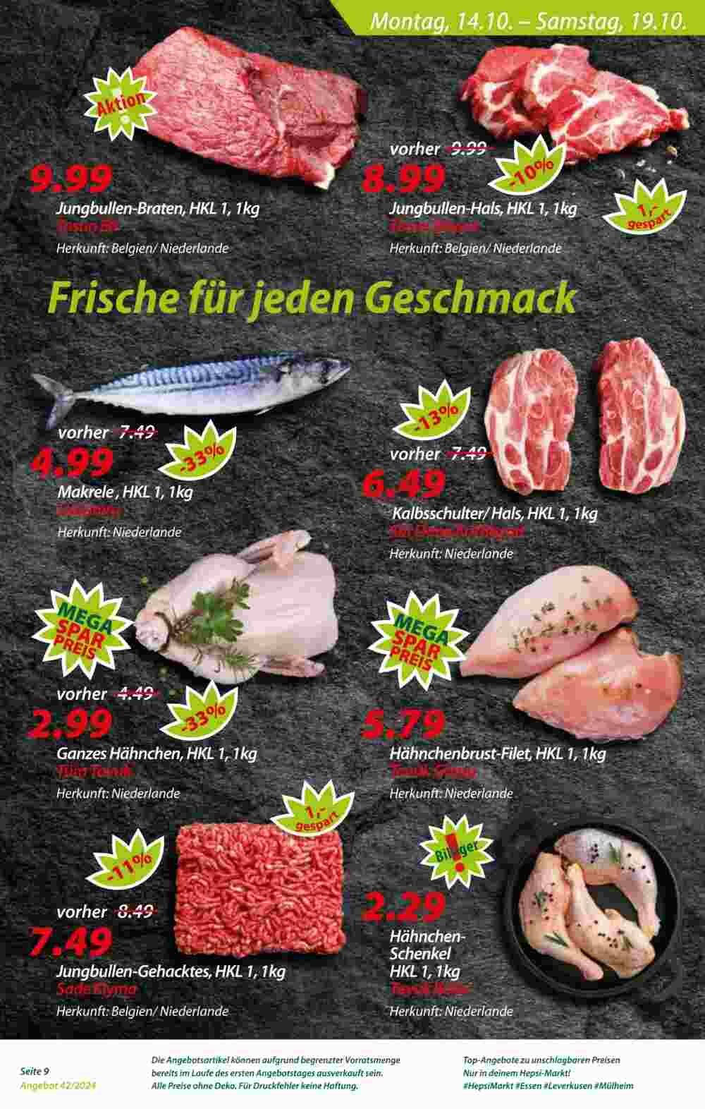 Hepsi-Markt Prospekt (ab 14.10.2024) zum Blättern - Seite 9