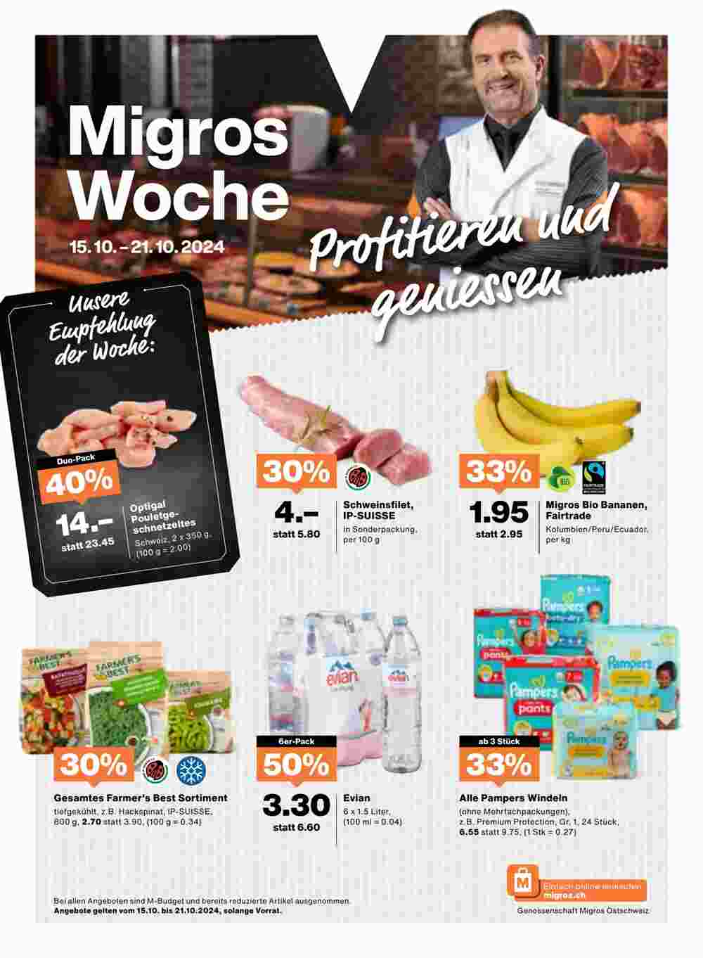 Migros Prospekt (ab 15.10.2024) zum Blättern - Seite 1