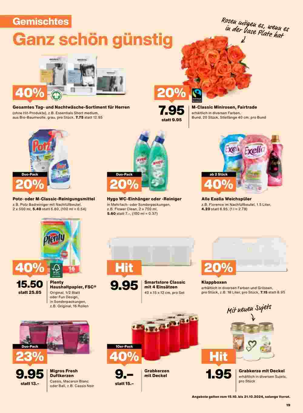 Migros Prospekt (ab 15.10.2024) zum Blättern - Seite 19