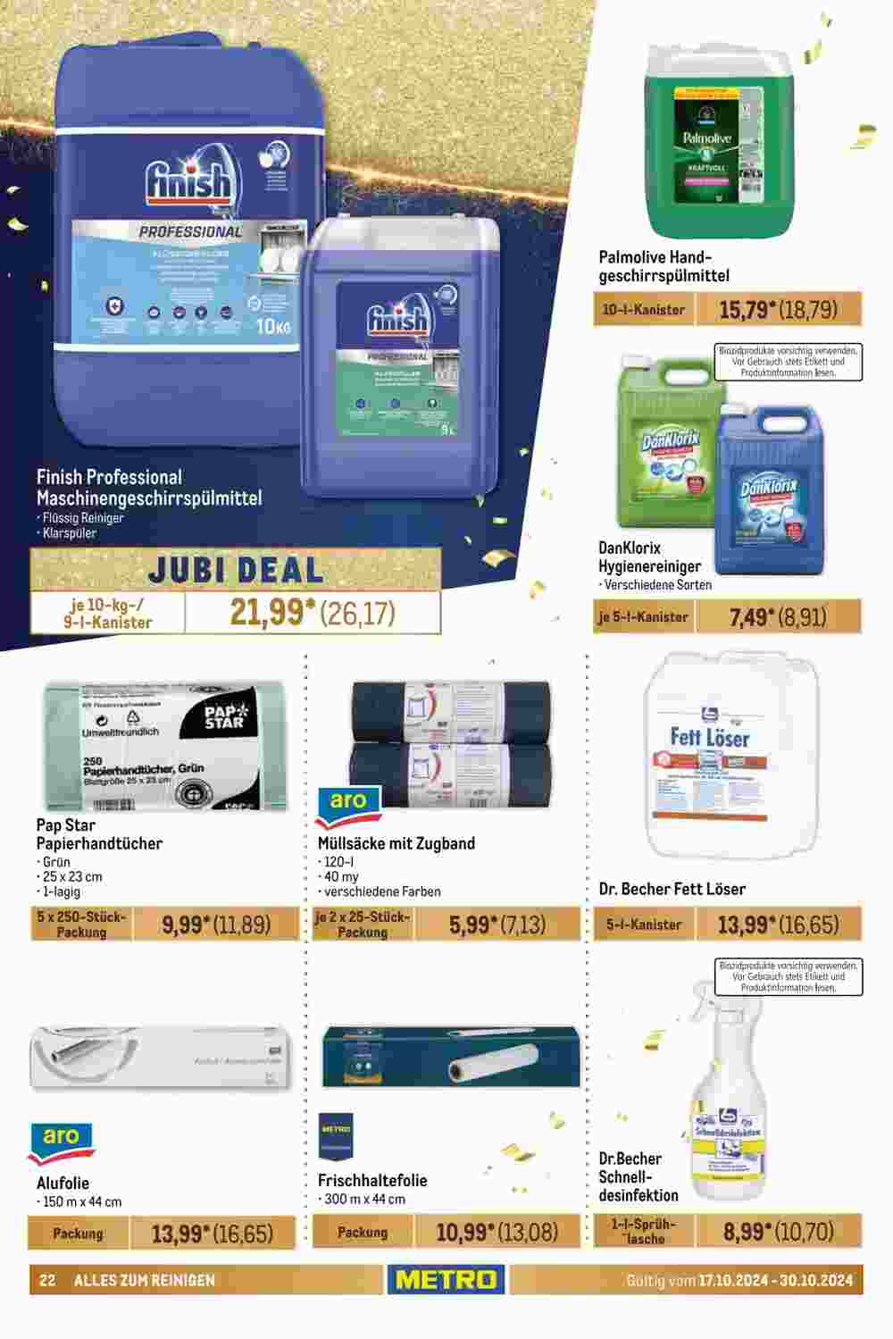 METRO Prospekt (ab 17.10.2024) zum Blättern - Seite 22