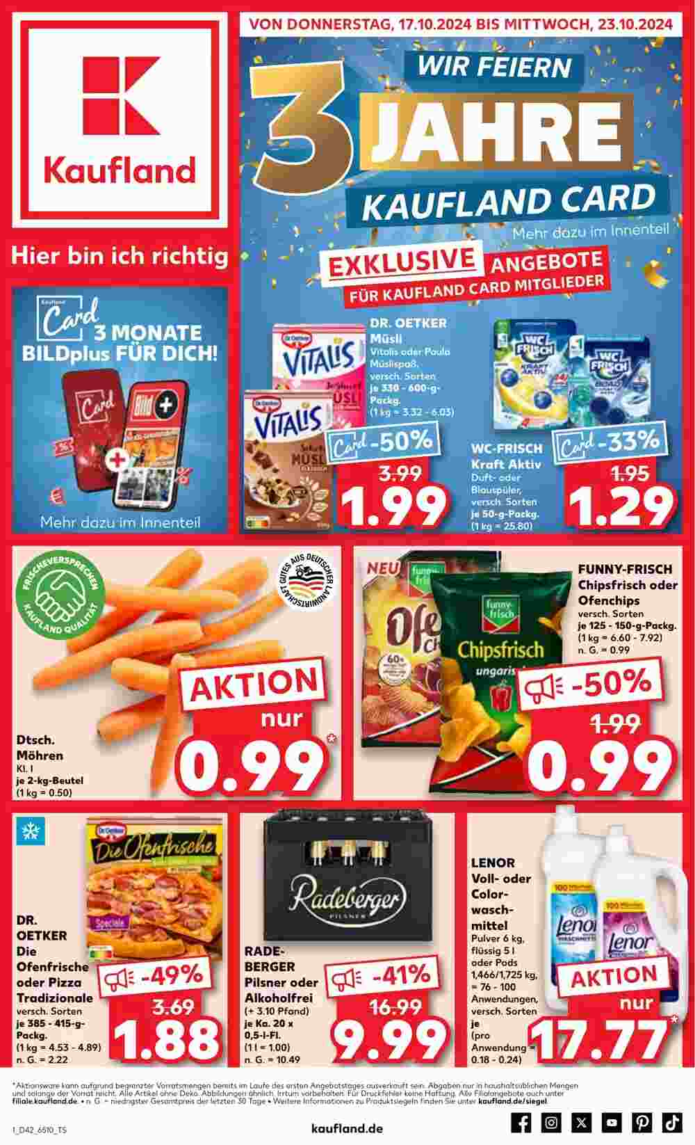 Kaufland Prospekt (ab 17.10.2024) zum Blättern - Seite 1