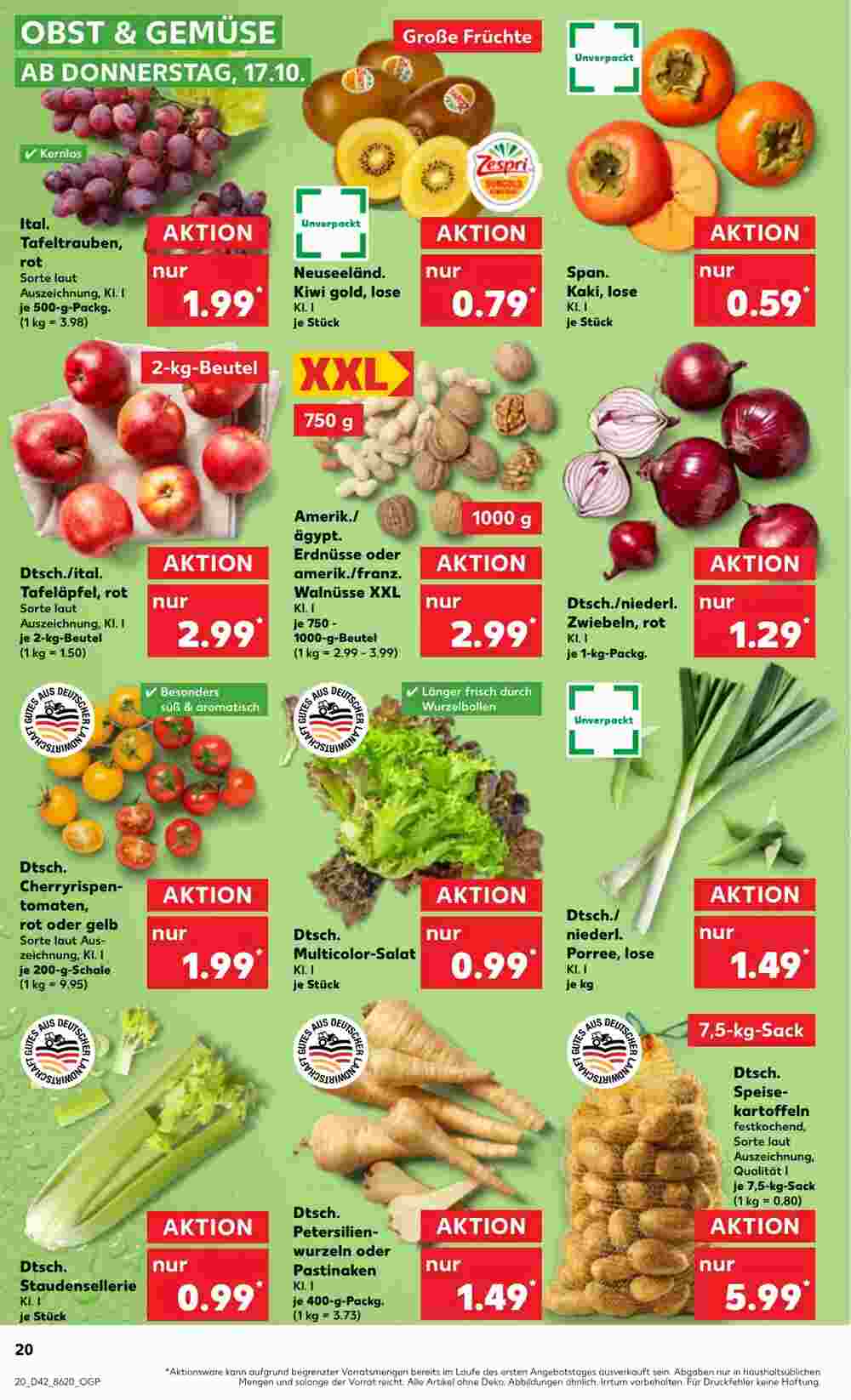 Kaufland Prospekt (ab 17.10.2024) zum Blättern - Seite 20