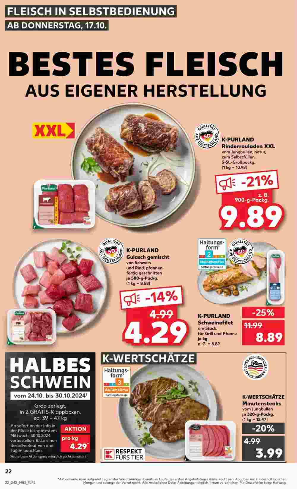 Kaufland Prospekt (ab 17.10.2024) zum Blättern - Seite 22