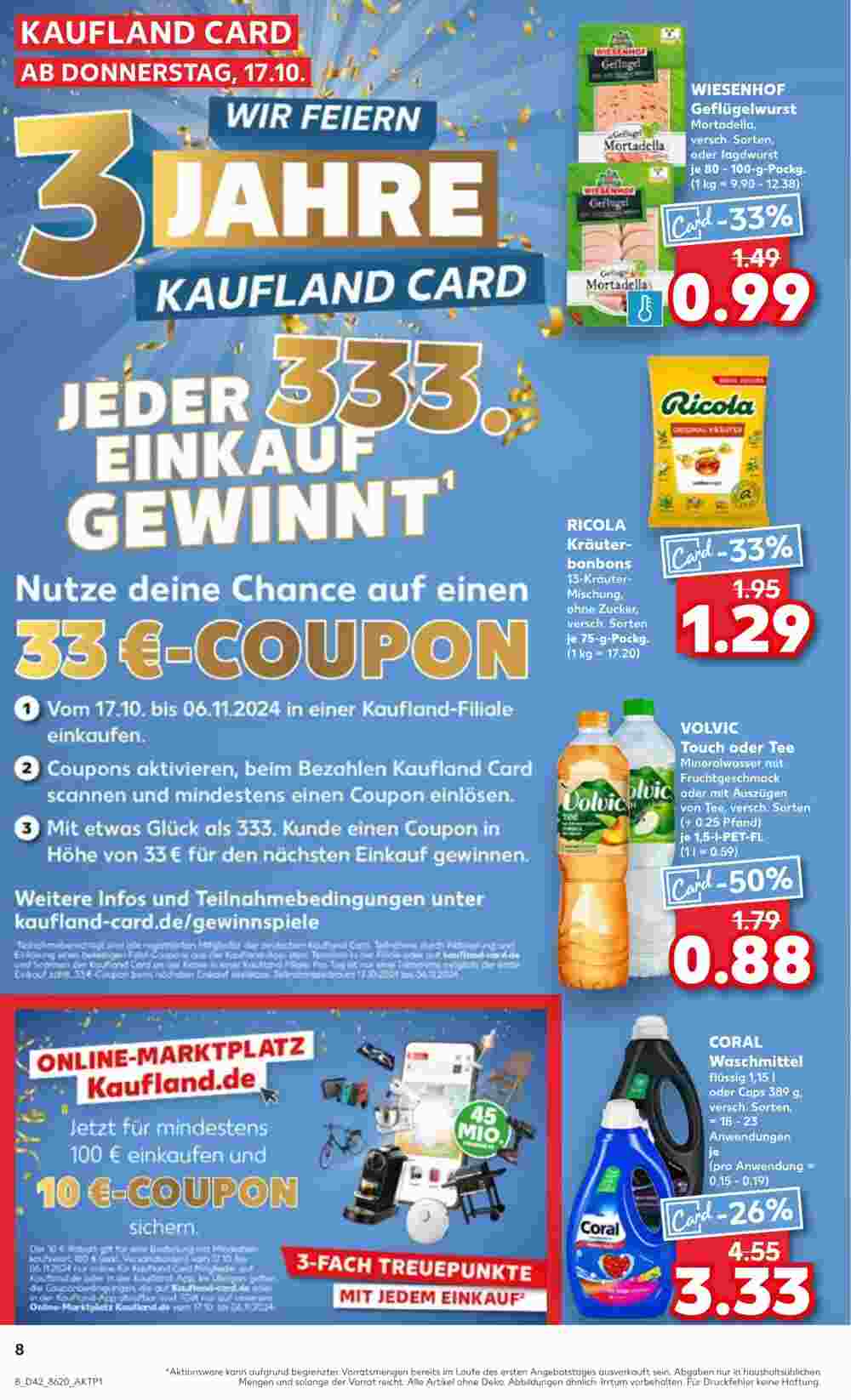 Kaufland Prospekt (ab 17.10.2024) zum Blättern - Seite 8