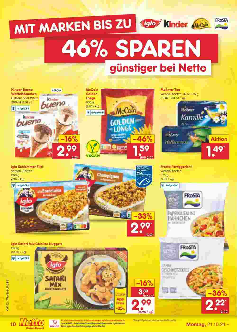 Netto Marken-Discount Prospekt (ab 20.10.2024) zum Blättern - Seite 10