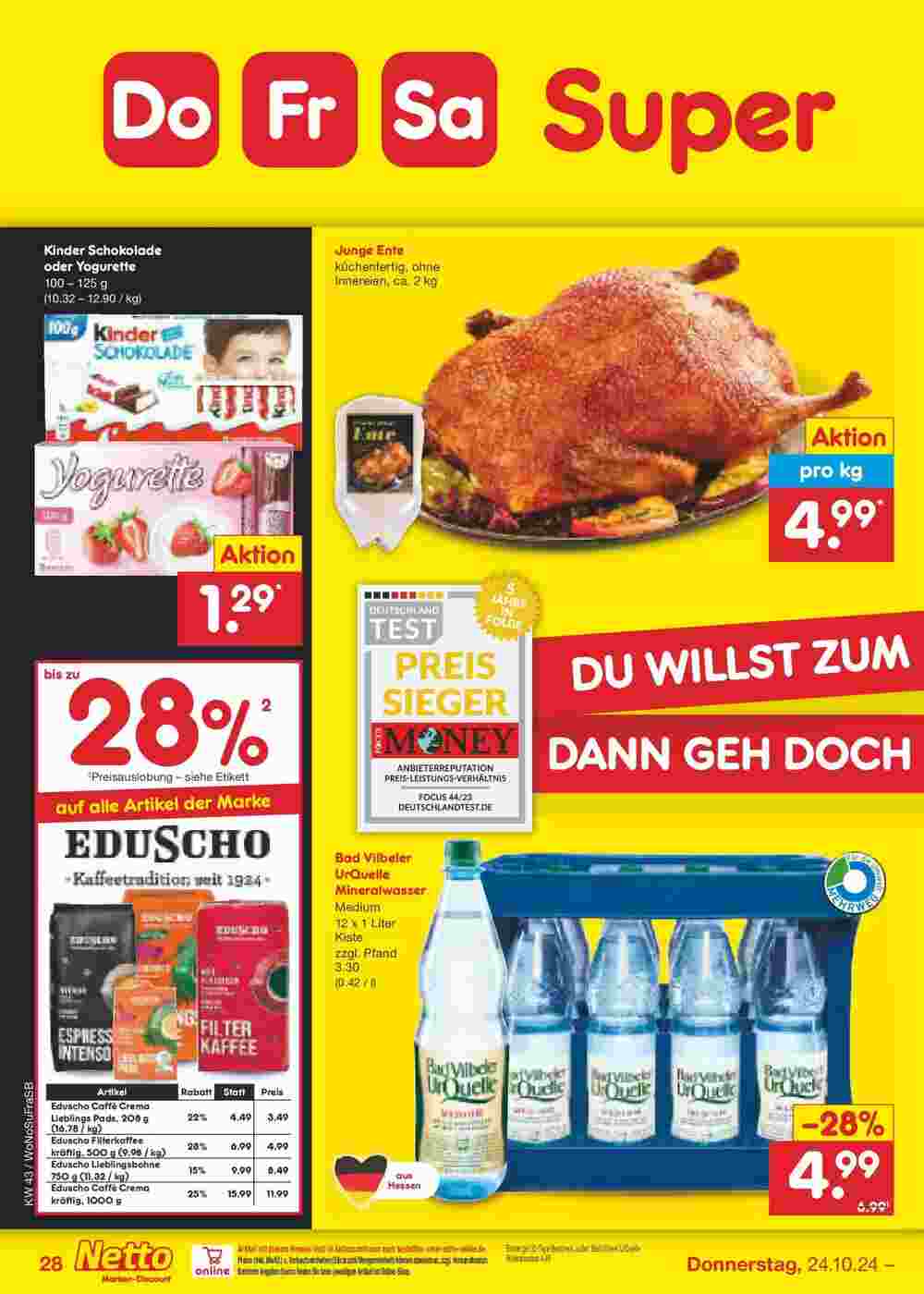 Netto Marken-Discount Prospekt (ab 20.10.2024) zum Blättern - Seite 38