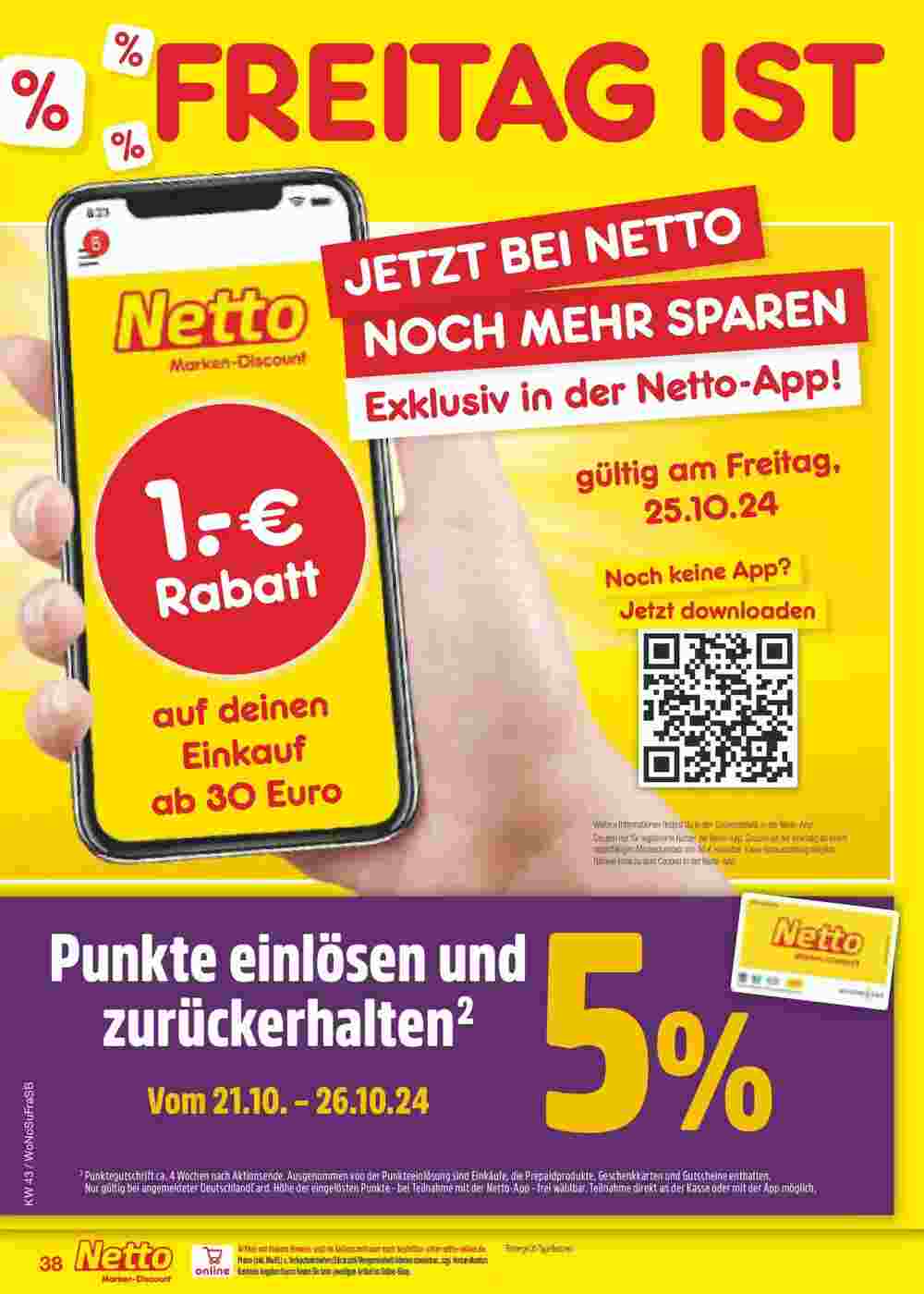 Netto Marken-Discount Prospekt (ab 20.10.2024) zum Blättern - Seite 50