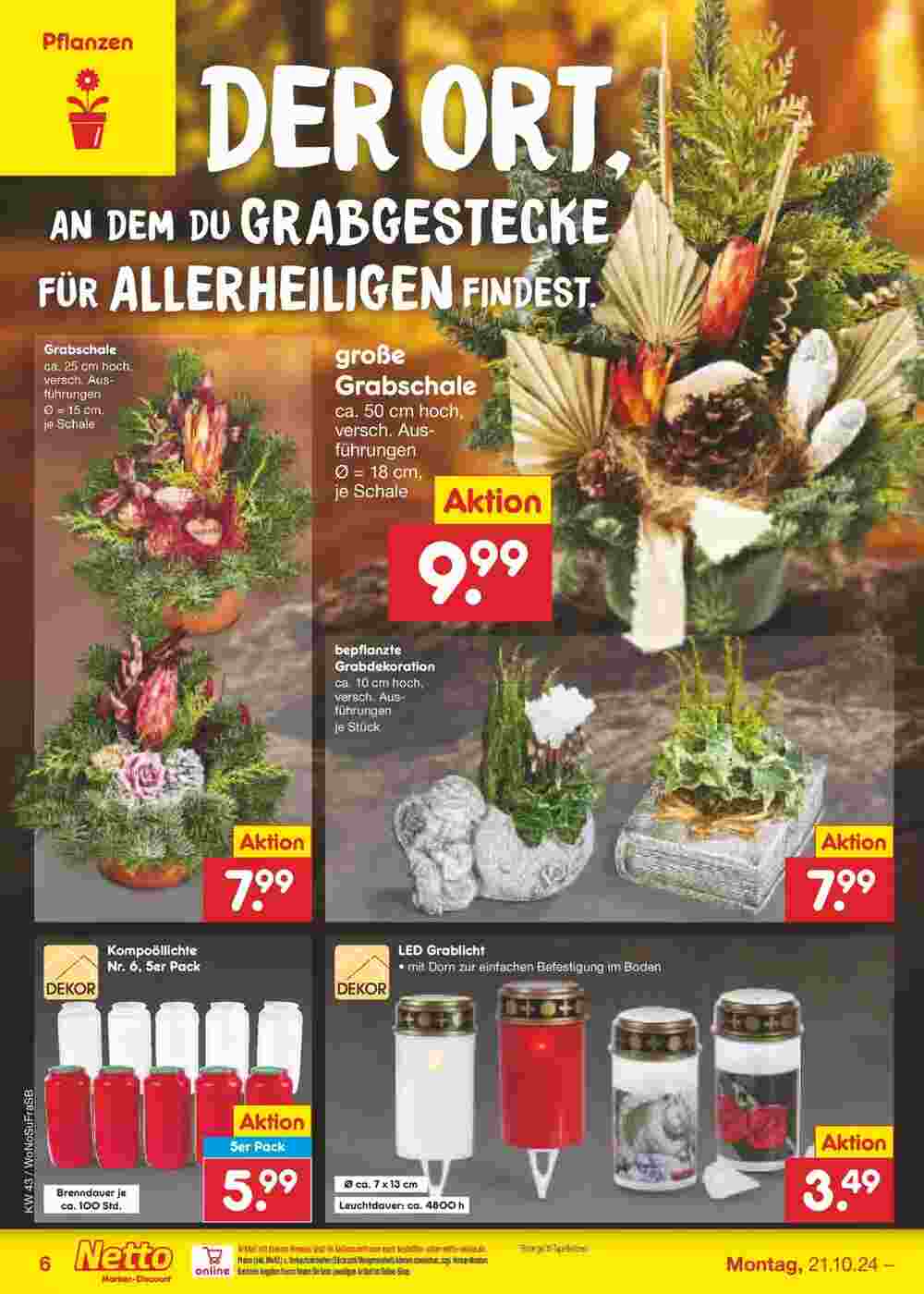 Netto Marken-Discount Prospekt (ab 20.10.2024) zum Blättern - Seite 6