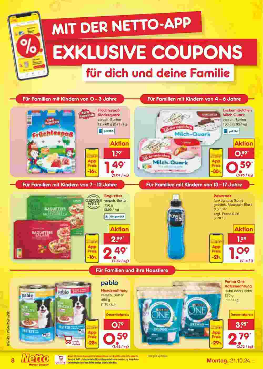 Netto Marken-Discount Prospekt (ab 20.10.2024) zum Blättern - Seite 8