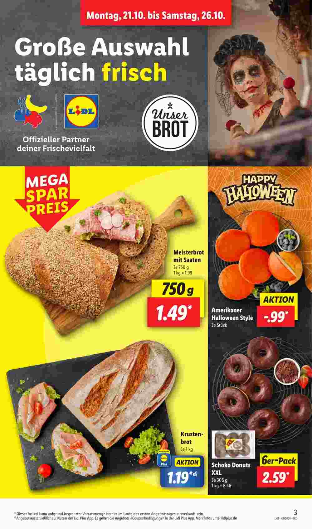 Lidl Prospekt (ab 21.10.2024) zum Blättern - Seite 3