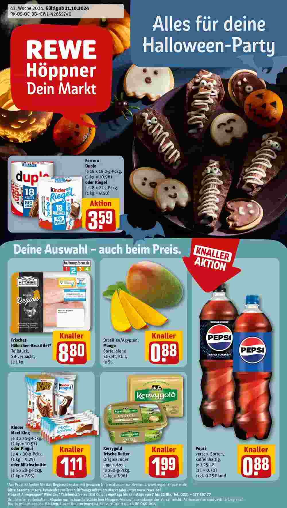 REWE Prospekt (ab 21.10.2024) zum Blättern - Seite 1