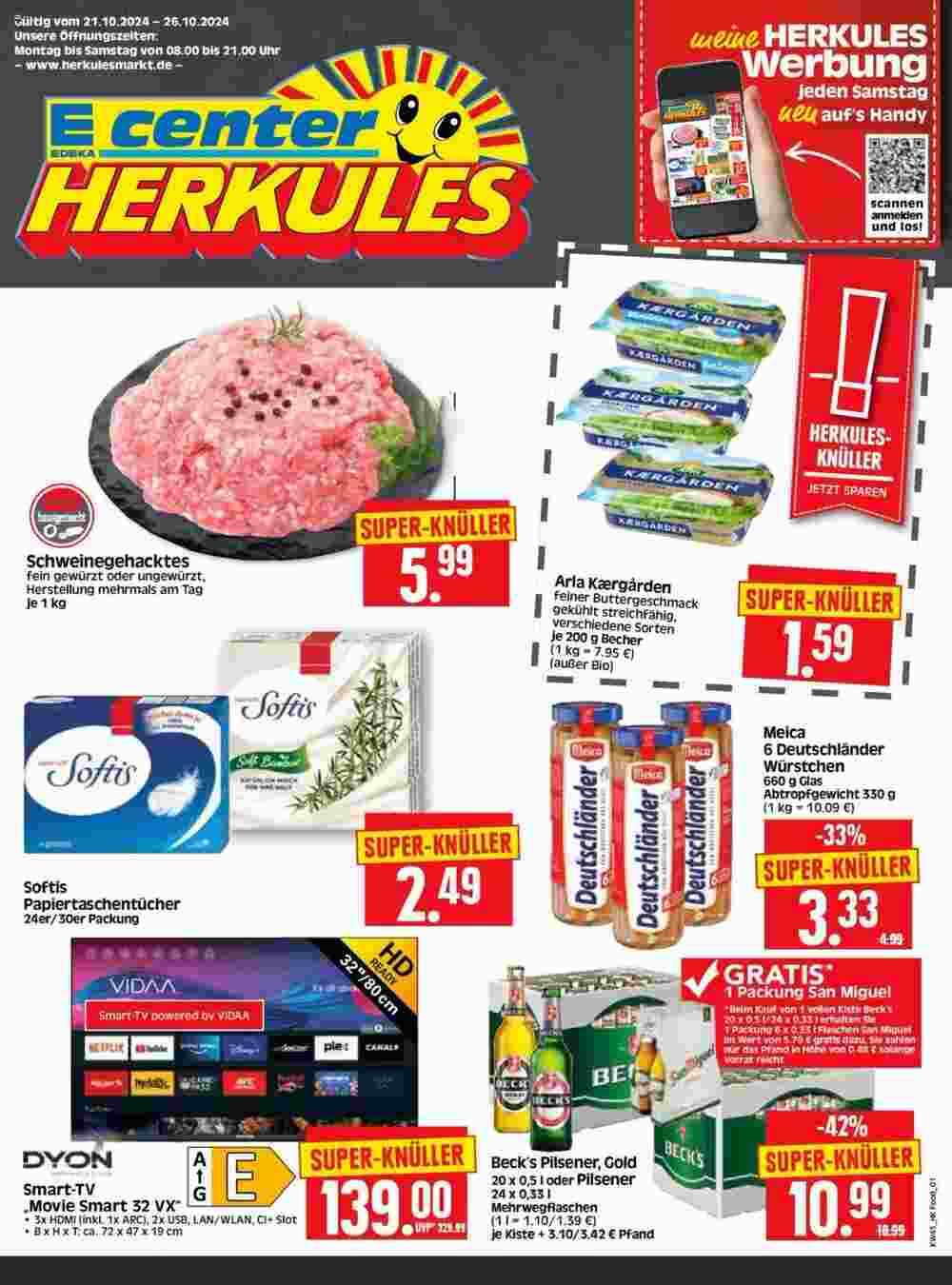 Edeka Herkules Prospekt (ab 21.10.2024) zum Blättern - Seite 1